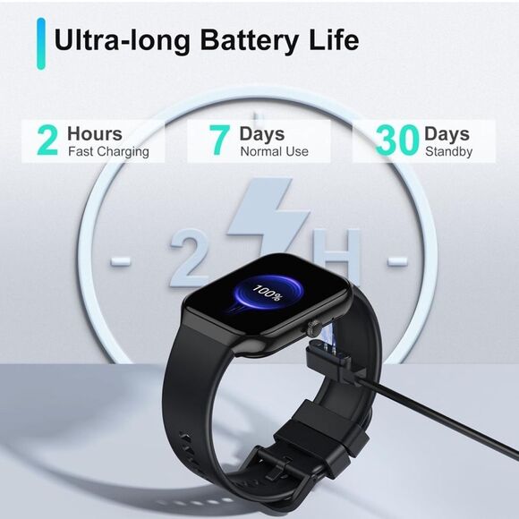 NWT P99 Smart Watch Calls Fitness Watch Waterproof, Smartwatch Android/iOS - Picture 11 of 12